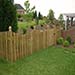 Lawn with fencing