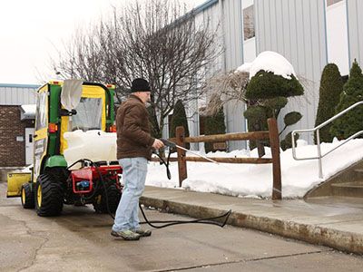 Salting Sidewalk